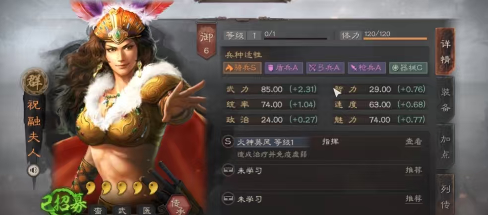 三国志战略版祝融夫人怎么玩
