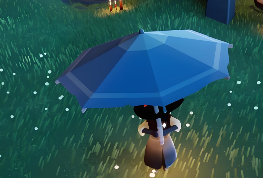 光遇的普通雨伞怎么拿