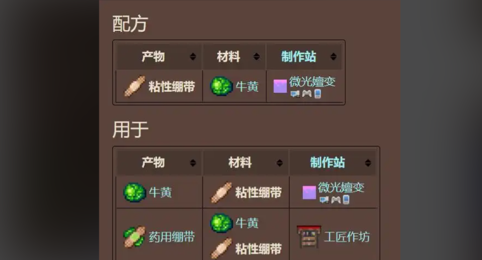 泰拉瑞亚粘性绷带怎么刷