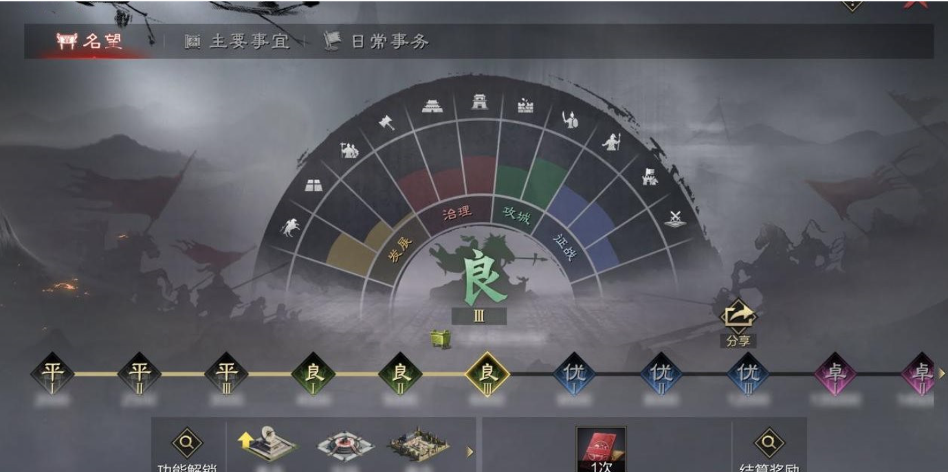 率土之滨的名望怎么获得