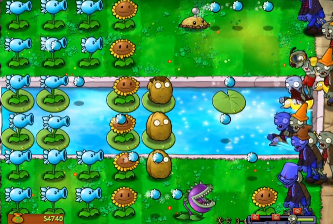 植物大战僵尸九五版3-4怎么过
