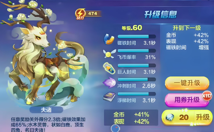 天天酷跑夫诸配什么角色