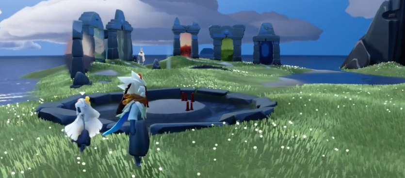 光遇原地旋转怎么做的