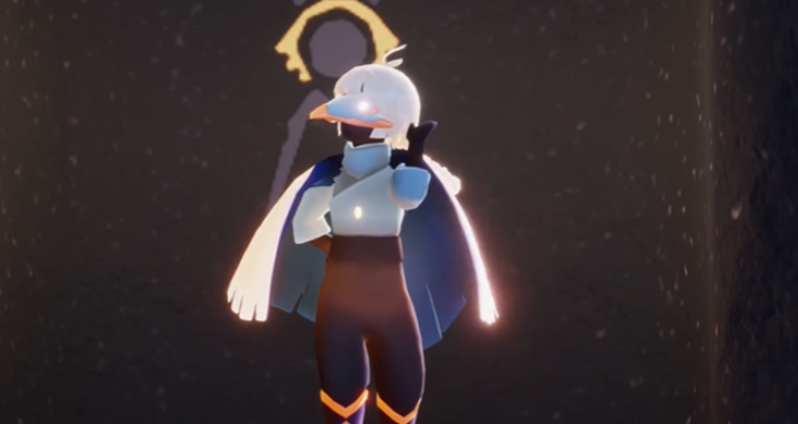 光遇长嘴鸟面具怎么搭配