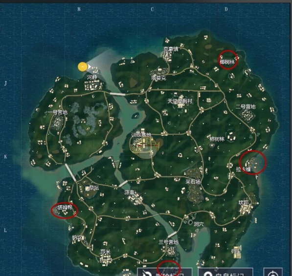 绝地求生热带雨林哪里肥