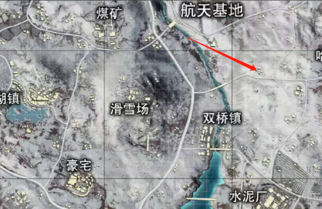 绝地求生雪地图哪里有空投洞